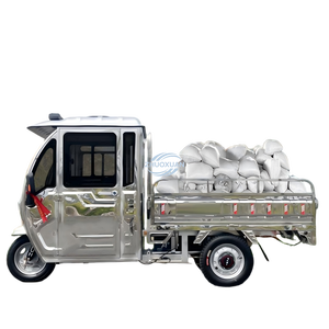 Tricycle électrique de transport semi-élevé de haute qualité, 48V 45AH, avec moteur avant à trois vitesses en acier inoxydable - Product Image 6