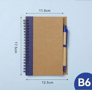 Cuaderno Espiral Publicitario con Logotipo Impreso, Diseño Personalizado A5 B6, Regalos para Exposiciones, Papel Kraft, Múltiples Colores, Empaque Personalizado - Product Image 4