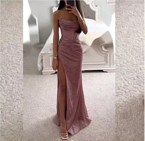 Vestido de Verano Estilo Europeo y Americano Nuevo de Fiesta a la Moda con Tirantes Finos Holgado Casual con Abertura para Mujer - Product Image 2