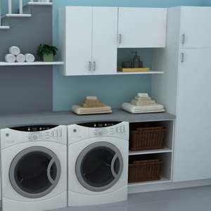 Mueble de Lavadero de Madera de Pino Maciza Impermeable de Estilo Moderno Zensinc con Lavadora de Estilo Europeo/Australiano para Cocina - Product Image 3