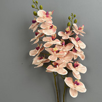 Realistisch aanvoelende Phalaenopsis zijden boeket voor thuis raamdecoratie tuin ornament kunstbloemen kunstplant