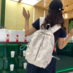 Mochila de nailon para ordenador portátil de gran capacidad para hombre <span class=keywords><strong>Unior</strong></span>, estampado Digital a la moda, impermeable, con cierre de cremallera de dibujos animados, para estudiantes - Product Image 5