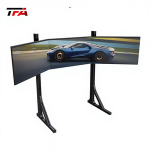 专业铝制驾驶舱框架，适用于模拟赛车家庭游戏设置，三屏大显示器沉浸式游戏，支持电子竞技竞技场 - Product Image 2