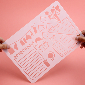 Tenwin — pochoirs pliables et réutilisables pour enfants, 8084-A4, pour dessin, bricolage, modèle de <span class=keywords><strong>peinture</strong></span>, aérographe artisanal, nouveau, 2020 - Product Image 5