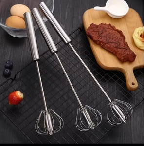 <span class=keywords><strong>Fouet</strong></span> batteur à œufs rotatif automatique, mousseur à lait semi-automatique en acier inoxydable pour crème fouettée, ustensile de <span class=keywords><strong>cuisine</strong></span> - Product Image 2