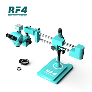 Microscopio <span class=keywords><strong>trinocular</strong></span> con doble brazo y soporte para cámara, microscopio estéreo 2K FHD, RF4, 7-50X, RF7050TVW - Product Image 1