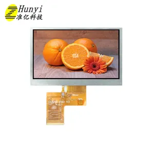 Hohe Helligkeit 500 Nits 4,3 Zoll 480 × 272 LCD-Bildschirm RGB-Schnittstelle mit Metallrahmen Unterstützung CTP