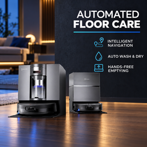 Pour aspirateur robot et serpillière X11 OmniCyclone 19500Pa avec filtre HEPA, nettoyage humide et sec, construction en plastique pour usage domestique et hôtelier - Product Image 1