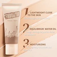 Fond de Teint Crème Naturel 6 Couleurs Haute Qualité Couvrance Totale Éclaircissant Hydratant Imperméable Longue Durée Tous Types de Peau