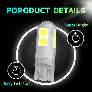 ไฟแต่งรถยนต์ T10 3030 9 SMD 9smd W5W Canbus ป้องกันไฟแจ้งเตือนความผิดพลาด ไม่จำกัดขั้ว ไฟท้าย ไฟเลี้ยว ไฟส่องป้ายทะเบียน 12V - Product Image 4
