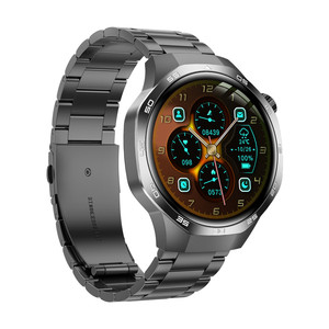 Eseed <span class=keywords><strong>5</strong></span> Max orologio intelligente da uomo da 1.53 pollici Business Sport monitoraggio della salute NFC bussola rilevamento dell'altitudine Gel di silice risposta chiamata - Product Image 5