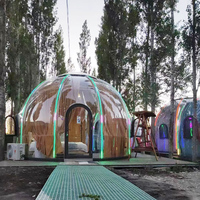 Nouvelle maison en dôme de glamping préfabriquée imperméable populaire en PC pour hôtel japonais