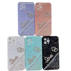 Shinning custom plastic phone case for iPhone 12 13 14 series