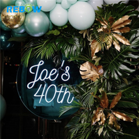 Livraison directe, sans MOQ, enseigne au néon LED rose personnalisée LET'S PARTY à fixer au mur, pour la maison, les événements et les fêtes