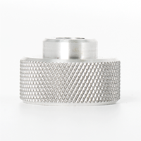 Bouton de réglage moleté en acier inoxydable 304, usiné sur commande CNC, antidérapant, anticorrosion, accessoires industriels