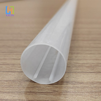 Tube en plastique LED diffus blanc laiteux personnalisé d'abat-jour en polycarbonate tube d'éclairage PC
