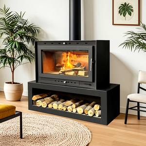 Poêle à bois d'intérieur TH-830 pour chauffage hivernal, cheminées <span class=keywords><strong>en</strong></span> <span class=keywords><strong>fonte</strong></span>, encadrements <span class=keywords><strong>de</strong></span> foyer modernes <span class=keywords><strong>de</strong></span> style mobilier, autoportants - Product Image 6