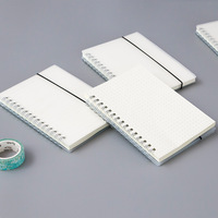 Cahiers lignés A5, 80 feuilles par cahier, cahier à spirale bon marché avec élastique
