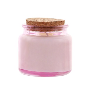 Nuevo Envase de Vidrio Transparente, Ámbar, Rosa y Verde de 4oz/100ml, Resistente al Calor, para Velas, <span class=keywords><strong>con</strong></span> Tapón de Corcho de Madera - Product Image 5