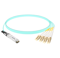Cable Óptico Activo (AOC) OM3 de 40G QSFP+ a 4x Dual LC (8LC), Modelo QSFP-4LC-AOC para Redes de Operadores