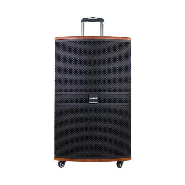 High Output 400 Watts 15 Inch Outdoor Trolley Wireless Pa Speaker Karaoke System