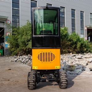 Mini-pelle sur roues 10KW avec commande par joystick pour travaux d'aménagement paysager et de rénovation de cour, couleur personnalisée, service OEM ODM - Product Image 3