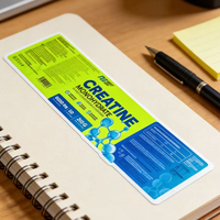 Etiqueta Adhesiva Rectangular Brillante Personalizada con Código de Barras, Material de Papel, Impresión Digital