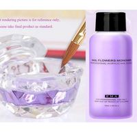 1 flacon de 75 ml de monomère liquide acrylique transparent pour ongles, poudre acrylique