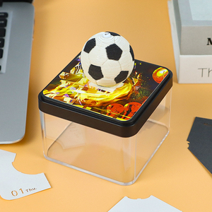 Bloc-notes 3D <span class=keywords><strong>Calendrier</strong></span> 2025 Football Basketball Soccer Ball Logo Personnalisé Note Adhésive Cadeau pour Hommes Garçons RS003 Papier Sculpté Rayé - Product Image 4