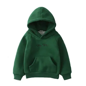 Tùy Chỉnh Logo Bé Trai Cô Gái Áo Nỉ Cotton Hoodies Letters In Trẻ Em Quần Áo Dài Tay Áo Trùm Đầu Trẻ Em Áo Nỉ