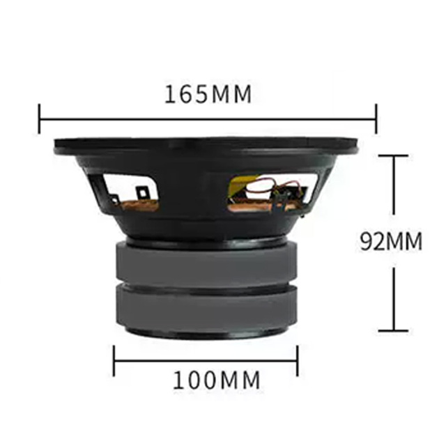 4'' 5'' 8''  Subwoofer Car 4Ω Yellow Composite Cone Iron Frame Rubber Surround Strong Magnet Frequency Bass Speaker Audio System