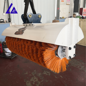 Balayeuse hydraulique rotative robuste pour excavatrice, largeur extra large de 240 cm, pour le nettoyage des mines, carrières, ports et terminaux de 10 à 20 tonnes - Product Image 4