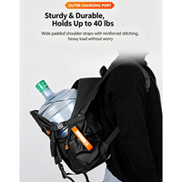 Sac à dos imperméable en nylon grande capacité multi-poches pour homme, femme, étudiant, école, voyage, ordinateur portable, sport décontracté