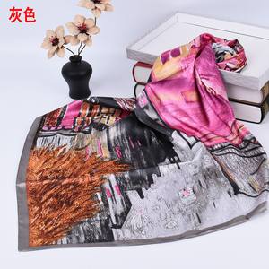 Écharpe instantanée pour femmes, motif ciel étoilé bleu de Van Gogh, nouvelle collection, style <span class=keywords><strong>arabe</strong></span>, Malaisie, polyester, mode, vente en gros - Product Image 6