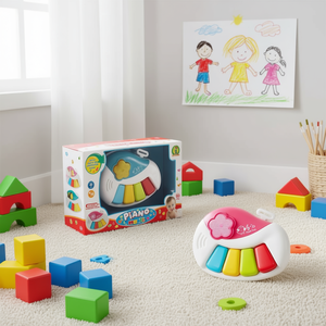 Música de piano, mundo infantil, 23x16x7 cm, juguete musical para niños - Product Image 3