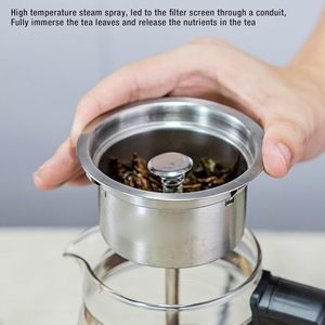 1.3L High Borosilicate Glass Automatic Steam Portable Electric <b>Kettle</b> Tea Maker Electric Tea <b>Kettle</b> for Boiling Water K011 - Product Image 4