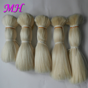 Materia prima pettine bianco naturale capelli di capra di <span class=keywords><strong>fare</strong></span> l'estensione dei capelli e parrucca bianca - Product Image 5