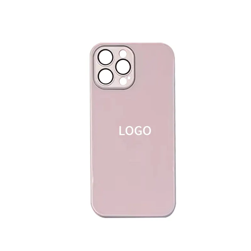 NEW UP High Quality 9D Metallic paint mobile glossy glass case with Full Cover Camera lens film for iPhone 11/12/13 pro max