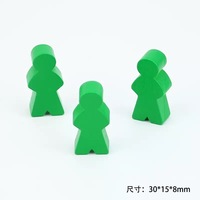 Jetons de jeu de société en bois personnalisés, imprimés en couleur, écologiques, durables, emballage portable pour l'éducation
