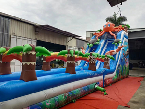 Toboggan aquatique personnalisé le monde sous-marin <span class=keywords><strong>Nice</strong></span> Big Rent Toboggan gonflable commercial humide et sec gonflable pour la location - Product Image 3