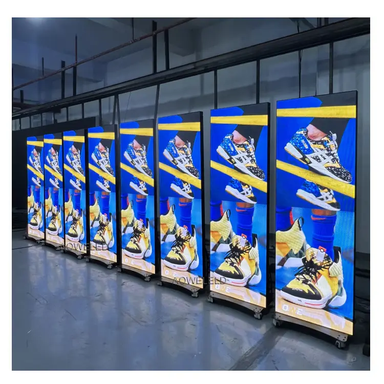 New arrival floor standing poster LED Display indoor outdoor waterproof Custom led digital commercial Poster