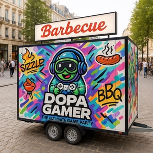 Fast Equipped <b>Refrigerator</b> Fryer Baked Potatoes Mobile <b>Truck</b> Food Van Trailer - Product Image 6