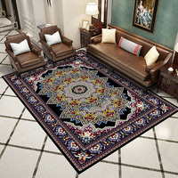 Tapis de salon moderne de luxe en polypropylène antidérapant, tapis imprimé pour sol, tapis de chambre, grand tapis d'extérieur