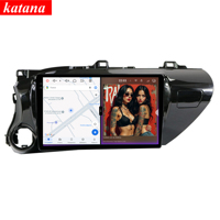 Autoradio Android 14 120W X 6CH Série Katana pour Toyota Hilux (conduite à gauche) 2015-2020, lecteur DVD et navigation GPS 8+256 Go