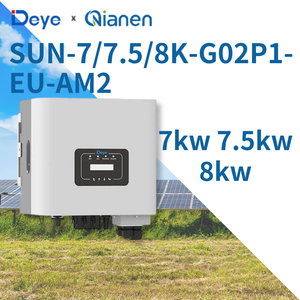 อินเวอร์เตอร์แบบเชื่อมต่อระบบไฟฟ้าสาธารณะ <span class=keywords><strong>Deye</strong></span> SUN-7/7.5/8K-G02P1-EU-AM2 เฟสเดียว ขายดี ราคาถูก รุ่น EU มาตรฐาน IP65 - Product Image 1