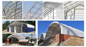 Grand hangar industriel en PVC pour entrepôt, abri pour conteneurs maritimes, abri pour équipement, tente de stockage, tentes pour conteneurs maritimes - Product Image 6