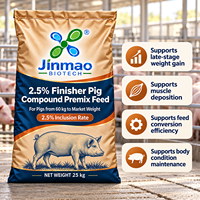 Prémélange Composé pour Porcs Jinmao 2,5% avec Minéraux et Oligo-éléments de Qualité Alimentaire 25 kg pour Porcs de 60 kg à Poids de Marché