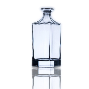 Whisky quadrato trasparente vodka <span class=keywords><strong>bandy</strong></span> 1 litro bottiglie di vetro con coperchio - Product Image 2