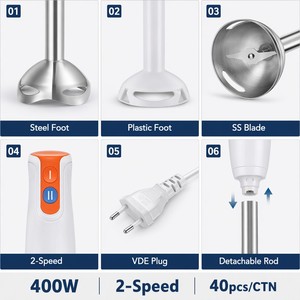 <span class=keywords><strong>Batidora</strong></span> <span class=keywords><strong>de</strong></span> Mano <span class=keywords><strong>de</strong></span> 400W con Motor <span class=keywords><strong>de</strong></span> Cobre Puro, <span class=keywords><strong>Batidora</strong></span> <span class=keywords><strong>de</strong></span> Inmersión Desmontable <span class=keywords><strong>de</strong></span> Acero Inoxidable para Alimentos <span class=keywords><strong>de</strong></span> Bebé, Sopas y Smoothies - Product Image 5