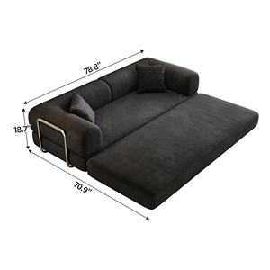 Canapé-lit pliable et <span class=keywords><strong>convertible</strong></span> incontournable pour studio, avec compression sous vide et conversion facile pour optimiser l'espace de vie - Product Image 3